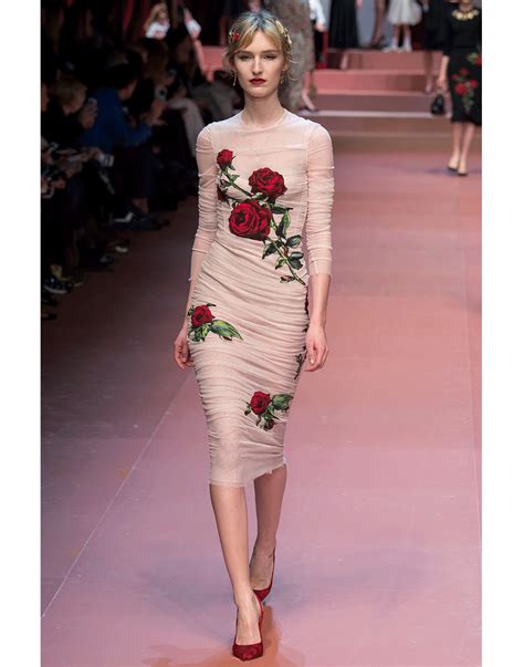 dolce and gabbana rose dress.